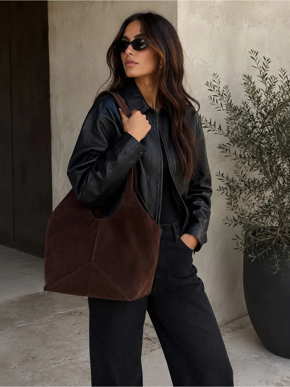 NWT Slouchy Suede Tote Handbag